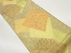 佐賀錦色紙散らし模様織出し袋帯